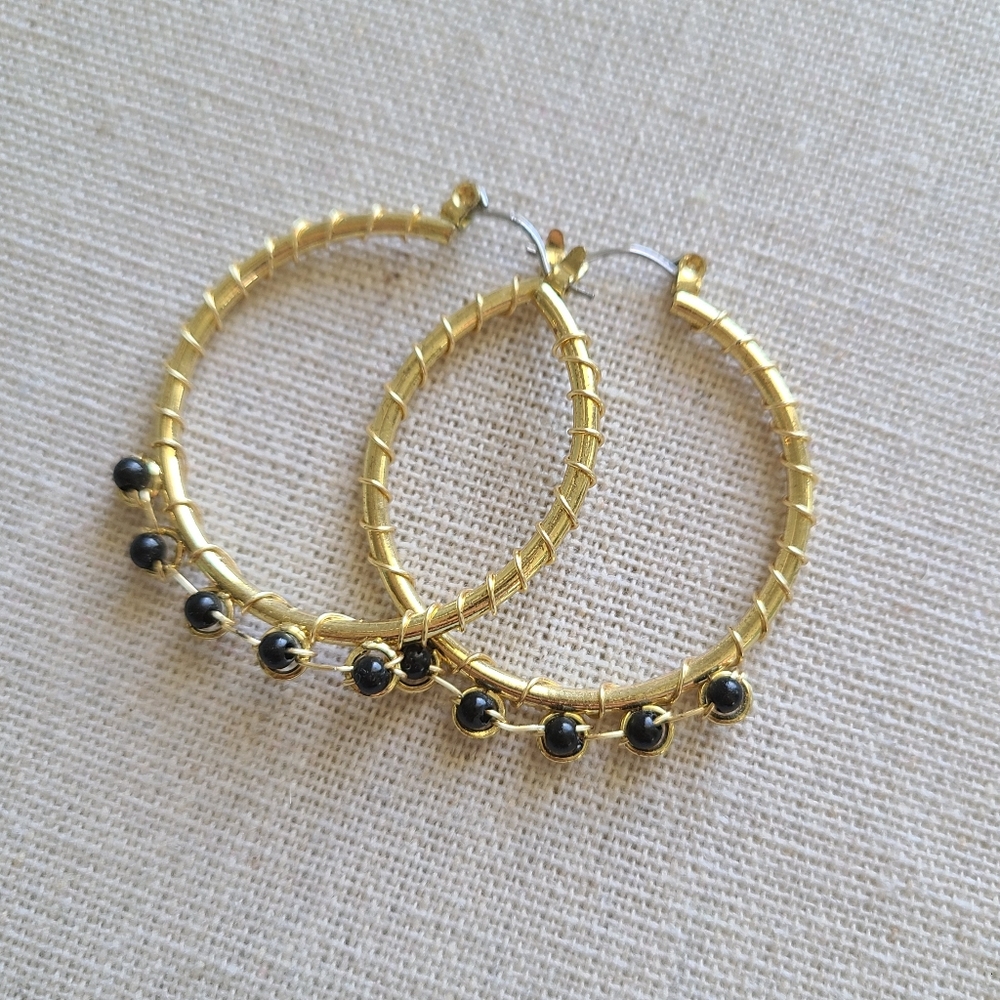 Free w. Purchase- Gold Coloured Hoops